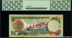 5 Dollars Spécimen ÎLES CAIMANS  1998 P.22s NEUF