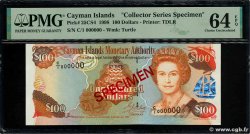 100 Dollars Spécimen CAYMANS ISLANDS  1998 P.25CS4 UNC-