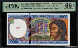 10000 Francs Spécimen CENTRAL AFRICAN STATES  1994 P.405Las UNC