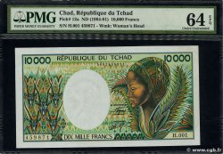 10000 Francs CHAD  1985 P.12a UNC-