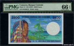 2500 Francs COMORAS  1997 P.13 FDC