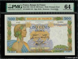 500 Francs LA PAIX FRANCE  1942 F.32.41 pr.NEUF