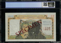 1000 Francs Spécimen AFRIQUE ÉQUATORIALE FRANÇAISE  1941 P.09s VZ+