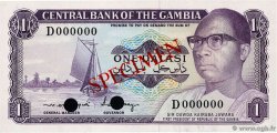 1 Dalasi Spécimen GAMBIA  1971 P.04cs UNC