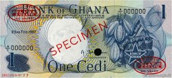 1 Cedi Spécimen GHANA  1967 P.10as FDC