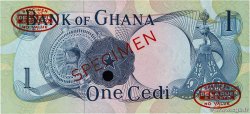 1 Cedi Spécimen GHANA  1967 P.10as ST