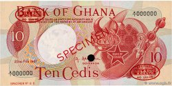 10 Cedis Spécimen GHANA  1967 P.12as FDC