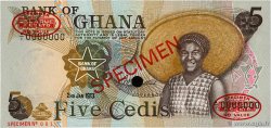 5 Cedis Spécimen GHANA  1973 P.15as UNC