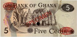 5 Cedis Spécimen GHANA  1973 P.15as NEUF