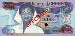 100 Cedis Spécimen GHANA  1983 P.26as FDC