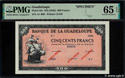 500 Francs Spécimen GUADELOUPE  1945 P.25s NEUF