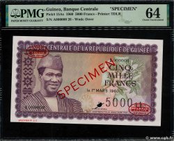 5000 Francs Spécimen GUINEA  1960 P.15As UNC-