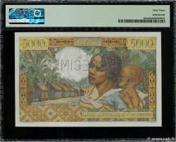 5000 Francs Spécimen MADAGASCAR  1950 P.049bs UNC-