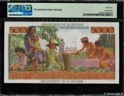 100 NF sur 5000 Francs Schoelcher ISOLA RIUNIONE  1971 P.56b q.FDC