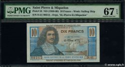 10 Francs Colbert SAINT PIERRE E MIQUELON  1946 P.23 FDC