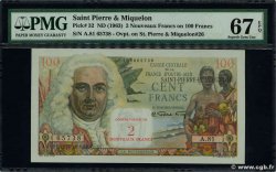 2 NF sur 100 Francs La Bourdonnais SAINT PIERRE AND MIQUELON  1960 P.32 UNC