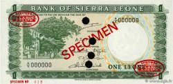 1 Leone Spécimen SIERRA LEONE  1970 P.01cs FDC