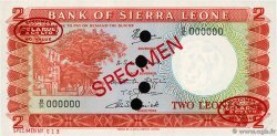 2 Leones Spécimen SIERRA LEONE  1970 P.02ds FDC