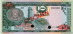 10 Shilin Spécimen SOMALIA  1975 P.18s FDC