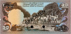 20 Shilin Spécimen SOMALIA  1980 P.27s UNC