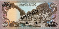 20 Shilin Spécimen SOMALIE  1981 P.29s NEUF