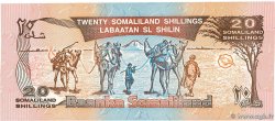 20 Shilin = 20 Shillings Spécimen SOMALILAND  1994 P.03as FDC