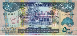 500 Shilin / 500 Shillings Spécimen SOMALILAND  1996 P.06bs ST