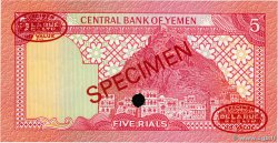 5 Rials Spécimen YÉMEN - RÉPUBLIQUE ARABE  1981 P.17as NEUF