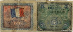 5 Francs FRANCE Regionalismus und verschiedenen  1944 Kleib.50 SGE