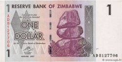 1 Dollar ZIMBABWE  2007 P.65 FDC