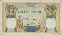 1000 Francs CÉRÈS ET MERCURE type modifié FRANCE  1939 F.38.35