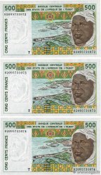500 Francs Consécutifs WEST AFRIKANISCHE STAATEN  2002 P.810Tm fST