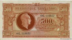 500 Francs MARIANNE fabrication anglaise FRANKREICH  1945 VF.11.01 SS