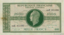 1000 Francs MARIANNE THOMAS DE LA RUE FRANCE  1945 VF.13.02 TTB+