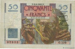 50 Francs LE VERRIER FRANKREICH  1948 F.20.10 fSS