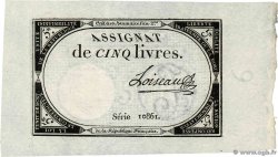 5 Livres FRANKREICH  1793 Ass.46a