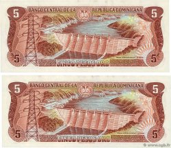 5 Pesos Oro Petit numéro RÉPUBLIQUE DOMINICAINE  1996 P.152a FDC