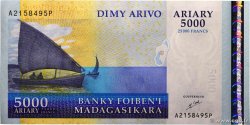 5000 Ariary MADAGASCAR  2009 P.091a q.FDC