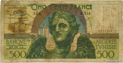 500 Francs TUNISIA  1952 P.28 VG
