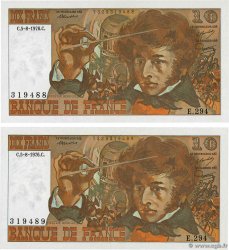 10 Francs BERLIOZ Consécutifs FRANCE  1976 F.63.20