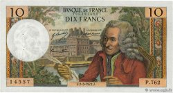10 Francs VOLTAIRE FRANCE  1972 F.62.55 VF