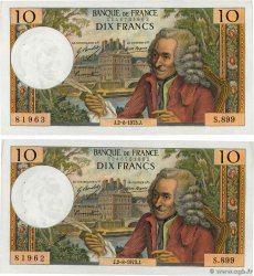 10 Francs VOLTAIRE FRANCE  1973 F.62.63