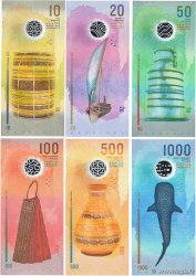 10 au 1000 Rufiyaa Lot MALDIVES  2015 P.26 au P.31 NEUF