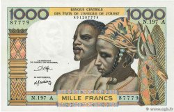 1000 Francs WEST AFRICAN STATES  1973 P.103Ak AU