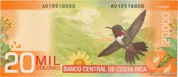 20000 Colones COSTA RICA  2009 P.278a SC+