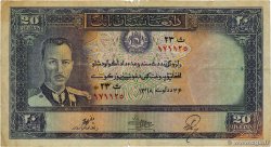 20 Afghanis AFGHANISTAN  1939 P.024a