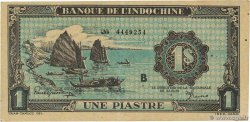 1 Piastre bleu INDOCHINE FRANÇAISE  1944 P.059a
