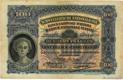 100 Francs SUISSE  1927 P.35c TB