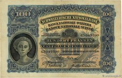 100 Francs SUISSE  1930 P.35f F+