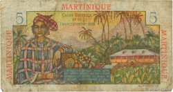 5 Francs Bougainville MARTINIQUE  1946 P.27 VG